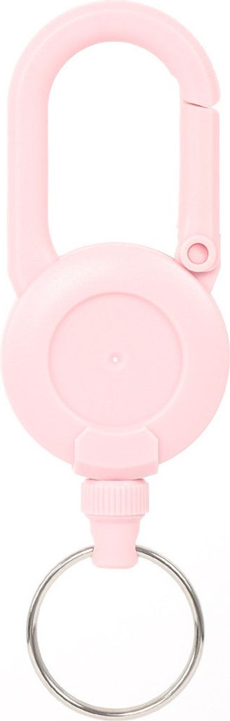 INF Einziehbarer Schlüsselanhänger Rosa
