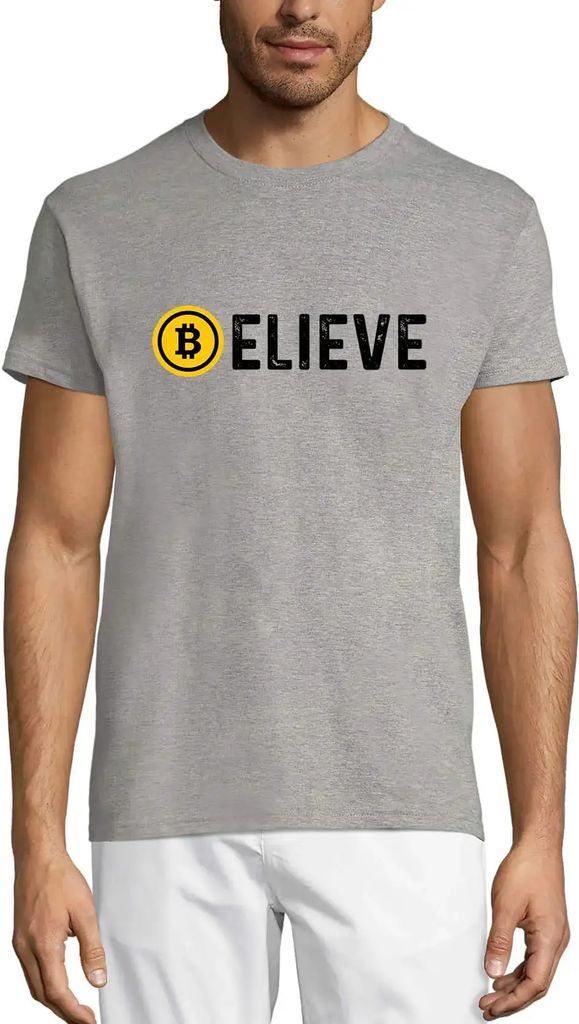 Herren Grafik T-Shirt Glauben Sie bitcoin - krypto - btc hodl Idee – Believe Bitcoin - Crypto - Btc Hodl Idea – Öko-Verantwortlich Vintage Jah...