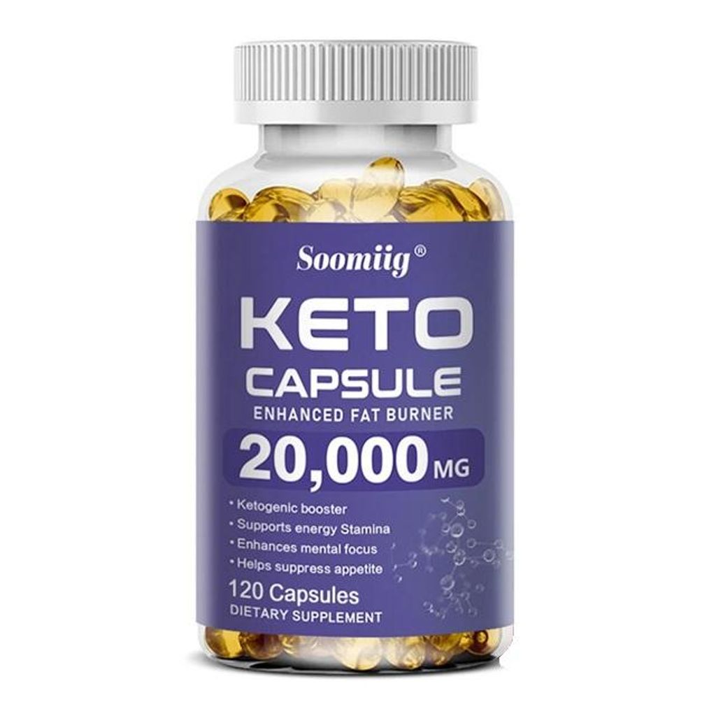 Keto Capsule 20,000mg (120 Kapseln) Nahrungsergänzungsmittel, Gewicht, Energie, Stärke, Körpergesundheit, Mentaler Fokus, Stoffwechsel