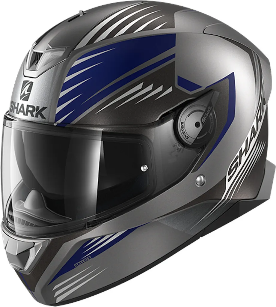 Casque de moto intégral Shark Skwal 2 Hallder Gris Mat pour Adulte