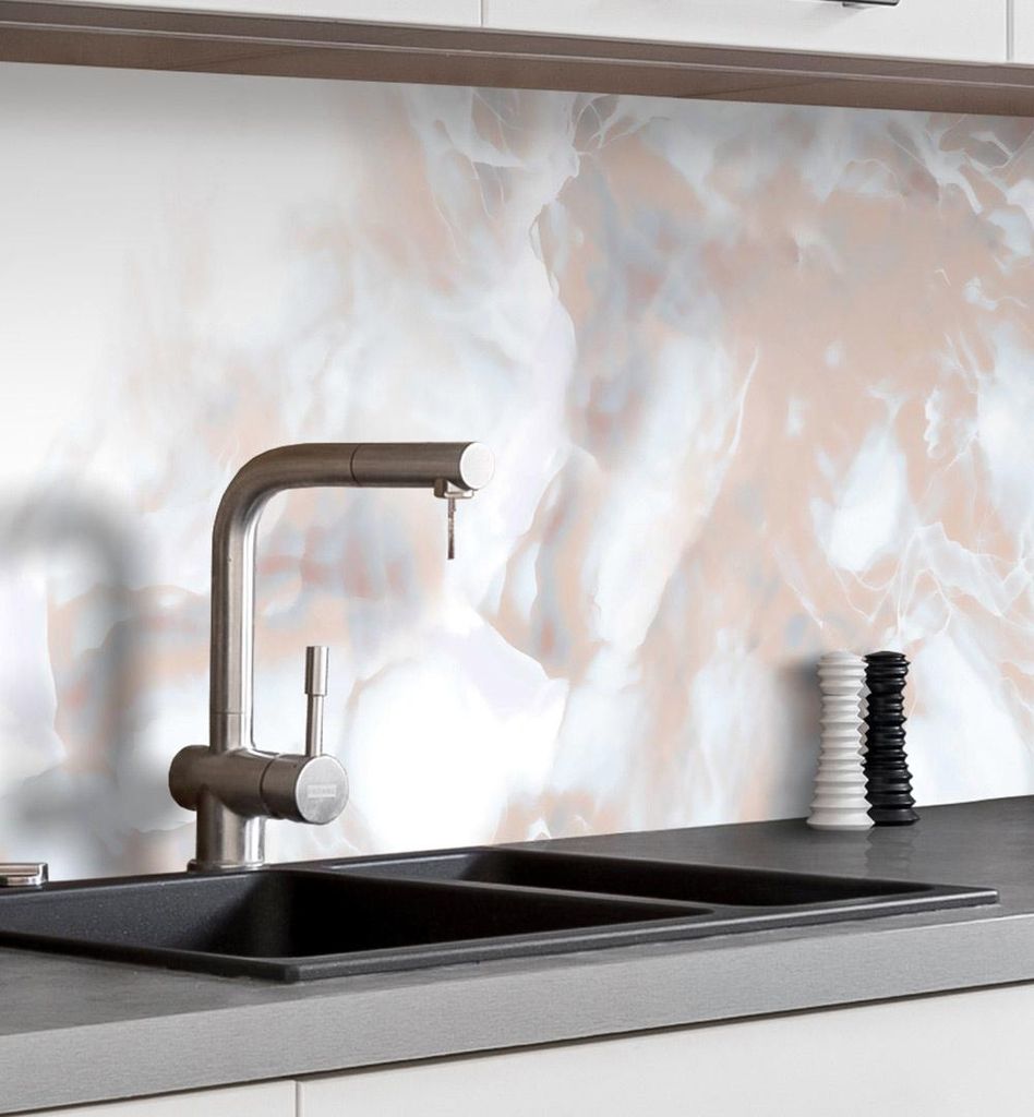 Küchenrückwand selbstklebend Marmor bronze Spritzschutz Produktbild 