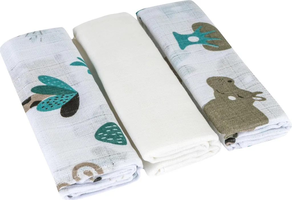 Langes bébé en coton épais Bomimi - Pack de 3 couches lavables 80x70