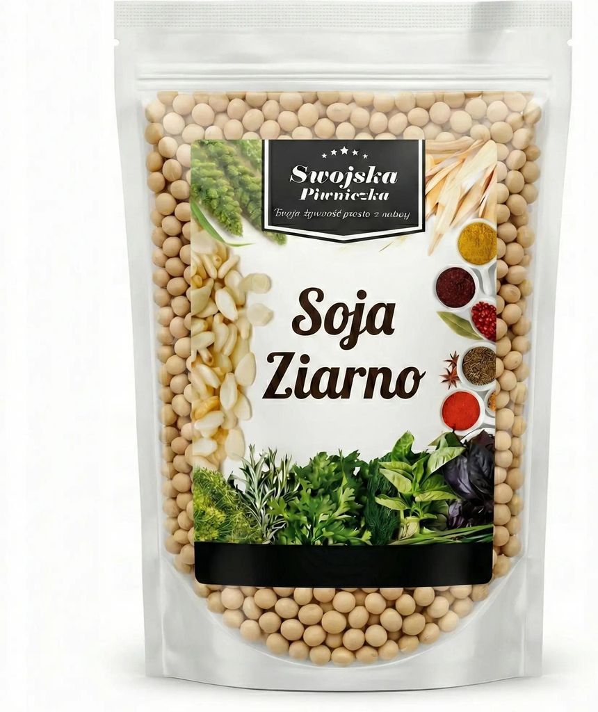SOJA ZIARNO 1KG SWOJSKA PIWNICZKA