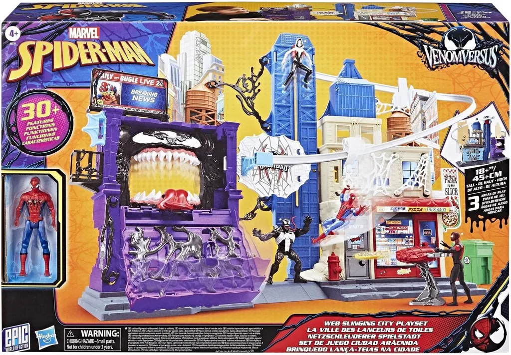Playset Venom Web Slinging City Hasbro contre l'Ennui des Enfants