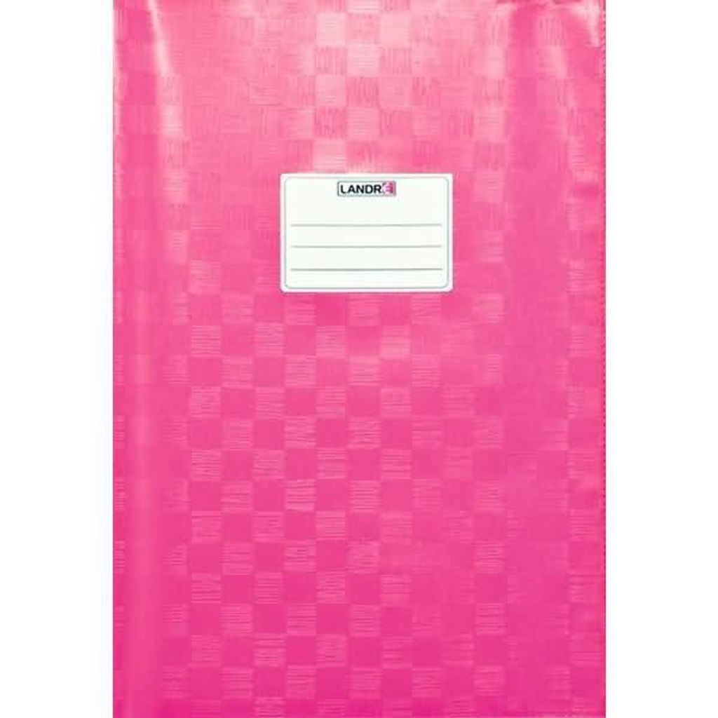 Landre Heftumschlag Bastprägung pink A4
