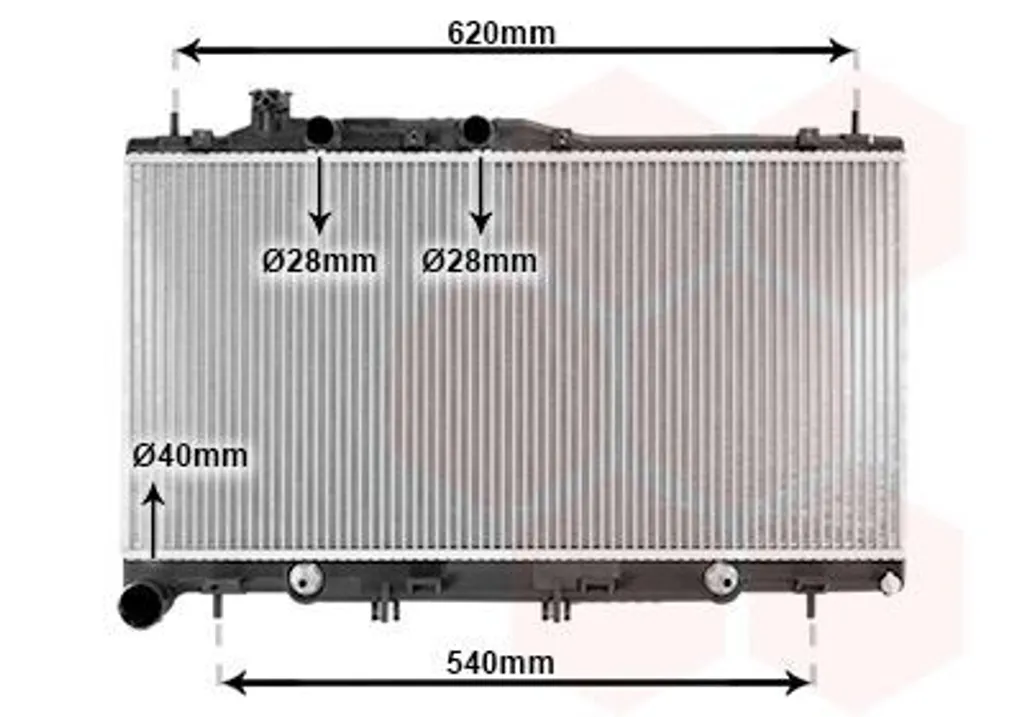 Radiateur moteur en aluminium renforcé Subaru Outback et Legacy IV