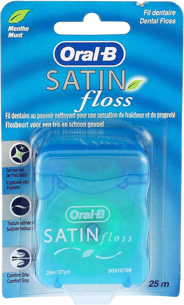 Oral-B, Satin Floss Mint, Zahnseide, 25m Produktbild 
