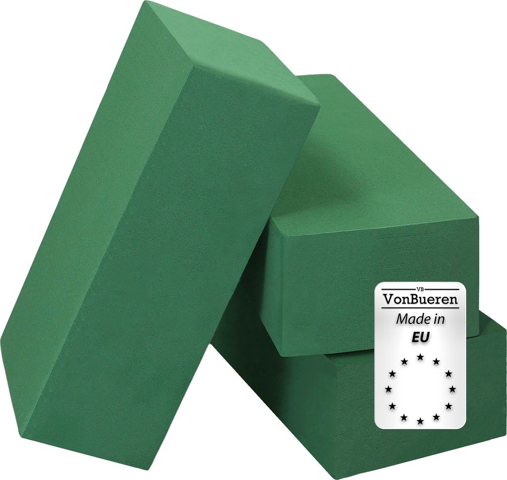 VonBueren, 3 blocs de mousse humide | Mousse florale | env. Image du produit 