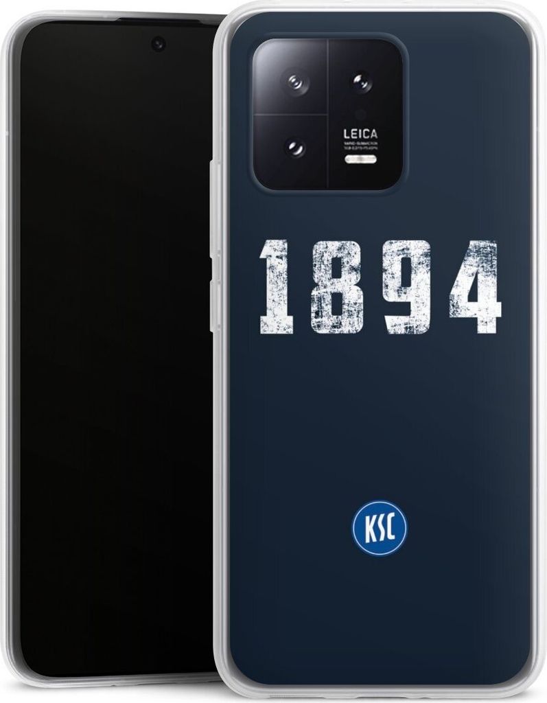 DeinDesign Slim Hülle für Xiaomi 13 Silikon Case Ultra Dünn Handyhülle Bundesliga KSC Karlsruher SC