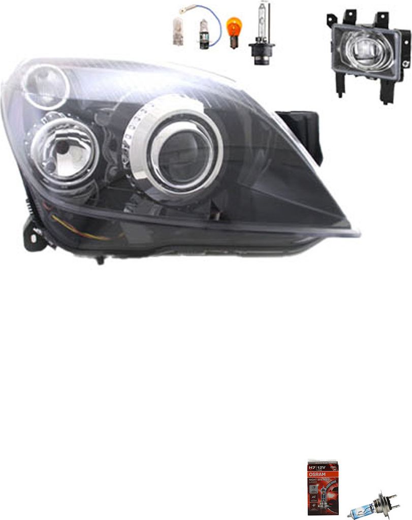 Johns, Scheinwerfer Osram Night Breaker Laser passend für Opel Astra H 03/2004- Xenon RE 1216664 1216566 1710369 13243425 13262000 6710052