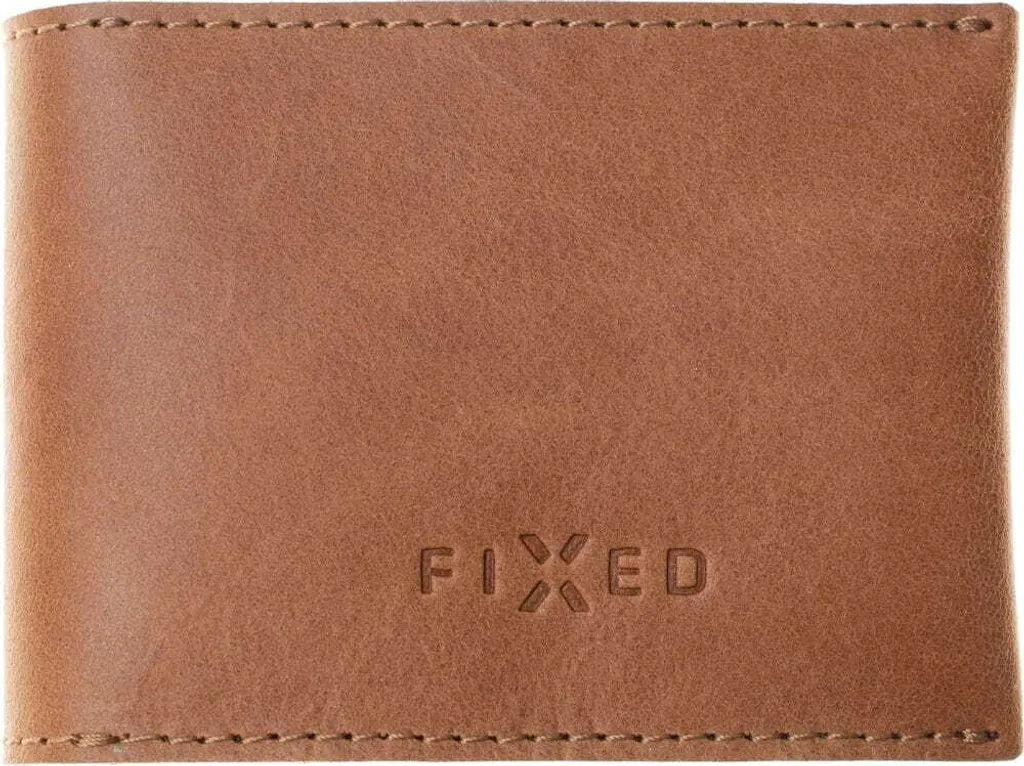 Portafoglio AirTag Pelle Marrone: Mini Smart Wallet Sottile Artigianale