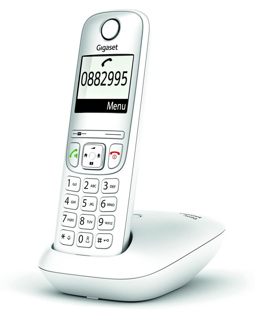 Gigaset DECT-Schnurlostelefon A690, weiß, Freisprecheinrichtung, Telefonbuch für 100 Einträge, 2-Zoll-Display