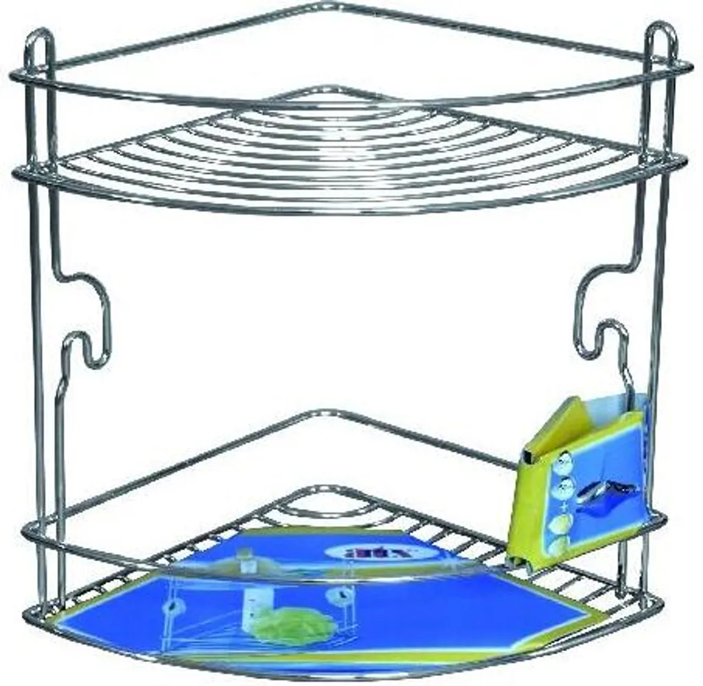 Mensola Doccia Angolare STICK Cromo 20x20x26cm | Design Bagno 221922