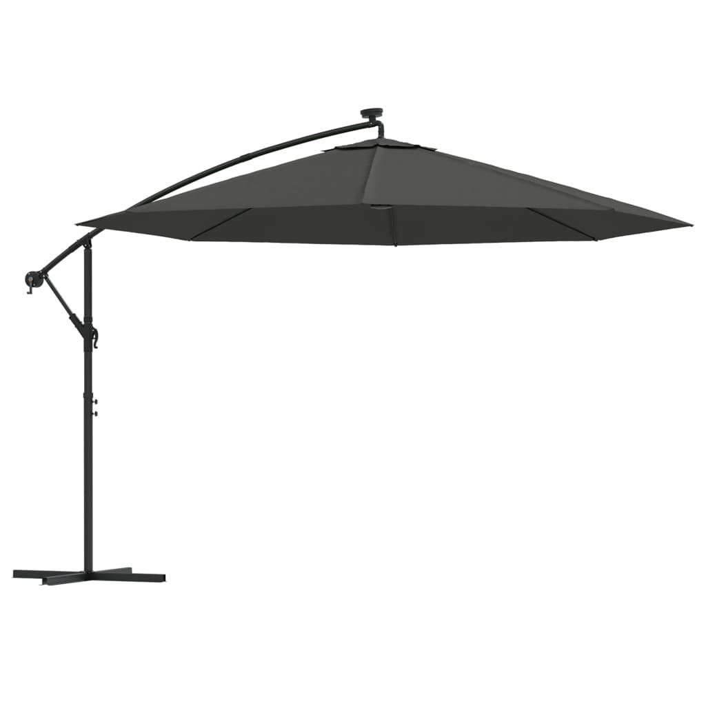 vidaXL Ombrellone Ampel con illuminazione a LED e palo in Immagine del prodotto 