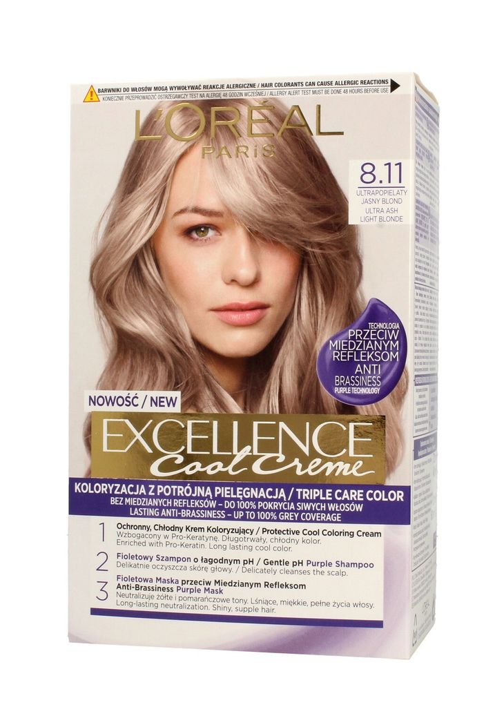 Farba Do Włosów Excellence Cool Creme 8.11 Ultra Popielaty Zdjęcie produktu 