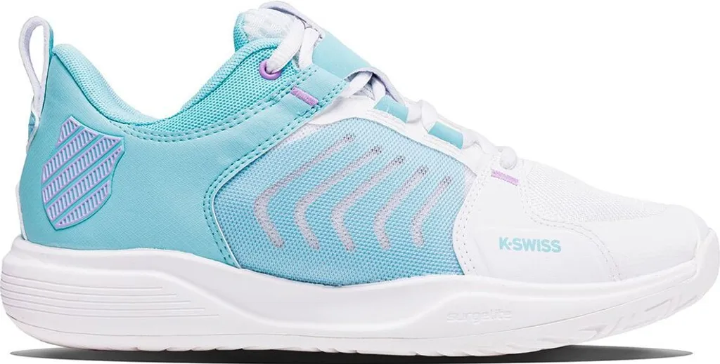 K-Swiss Ultrashot Team - Chaussures Tennis Bleu Femme pour Matchs Allcourt