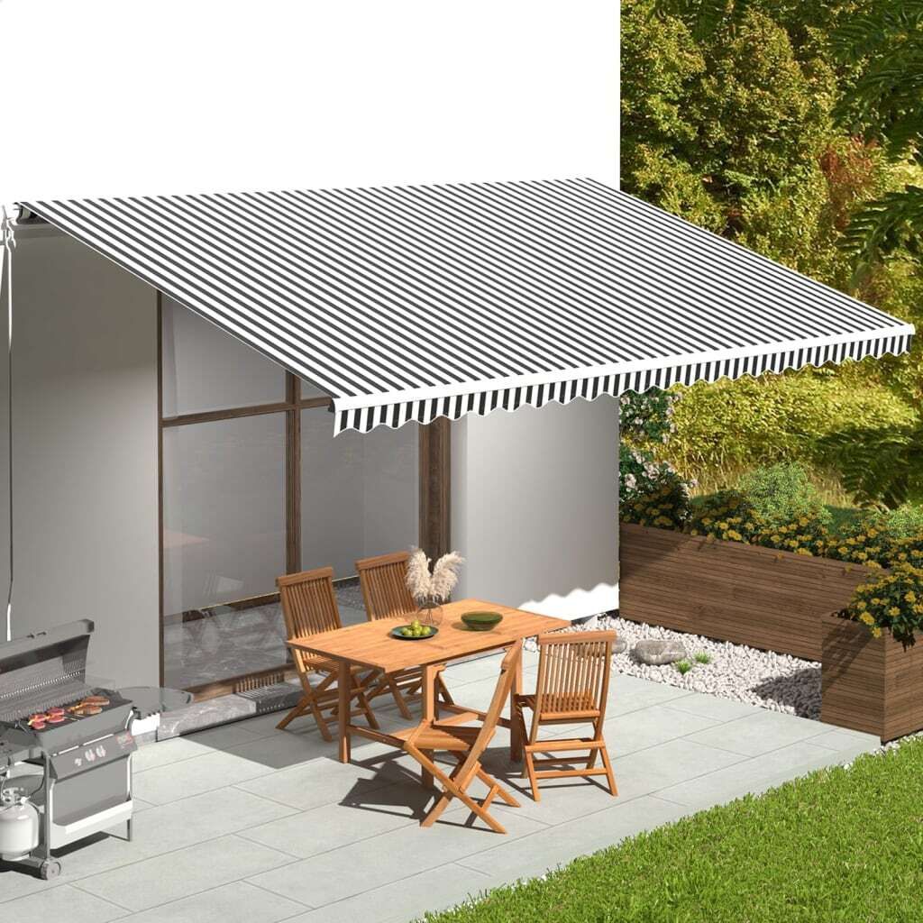 vidaXL Markisenstoff Segeltuch Orange Braun 6x3m Markisentuch Sonnenschutz