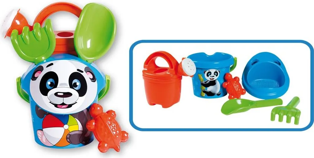 Set de Sable Panda avec Théière Compact pour Jouer Partout sans Encombre - 4