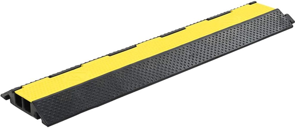 vidaXL Ponti per cavi 4 pezzi 2 canali in gomma 101,5 cm Immagine del prodotto 