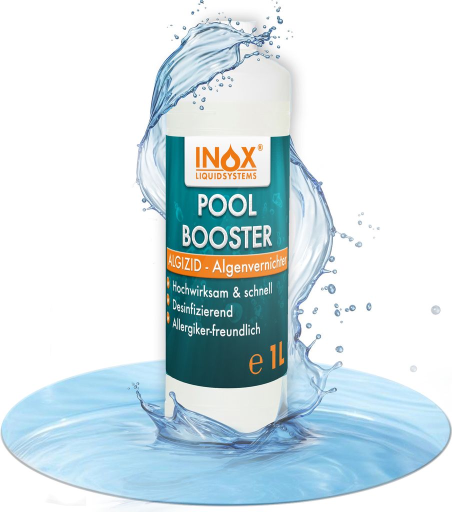INOX® Pool Booster, 1L - Pooldesinfektion Poolreiniger Produktbild 
