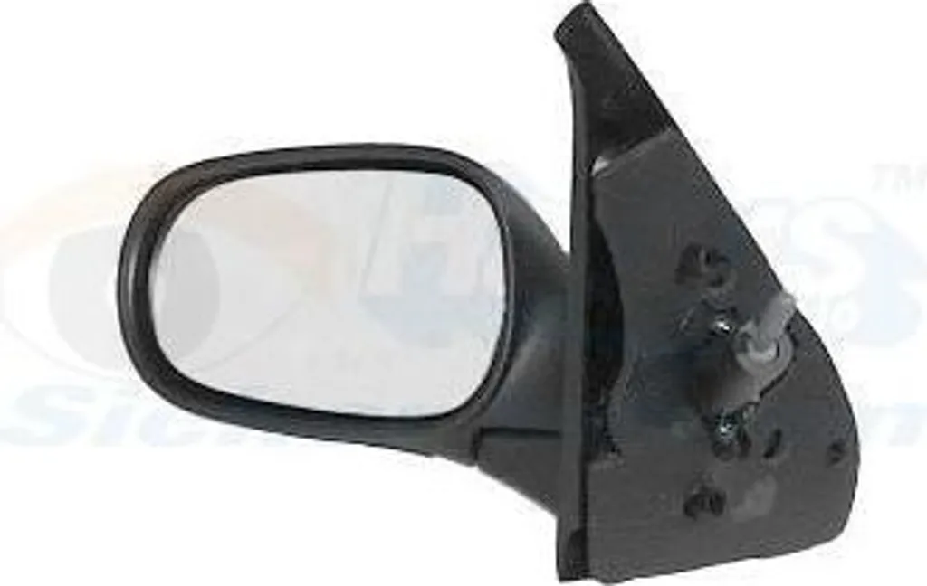 Rétroviseur droit noir Van Wezel pour Clio avec miroir réglable