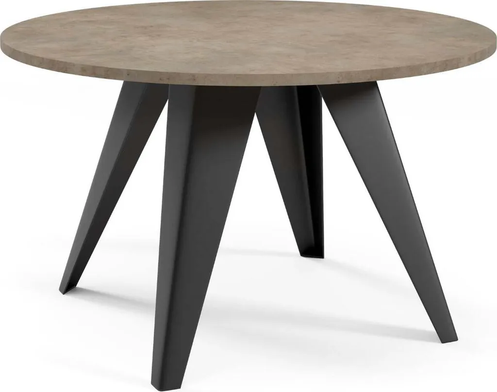 Table basse carrée bicolore 75x75 cm pour optimiser un petit salon