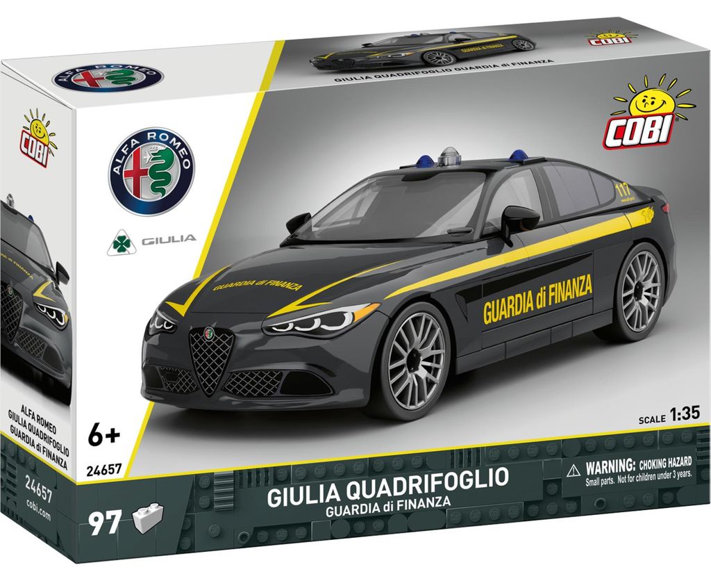 Cobi Klemmbaustein-Set Alfa Romeo Giulia Quadr. Guardia, 97 Immagine del prodotto 