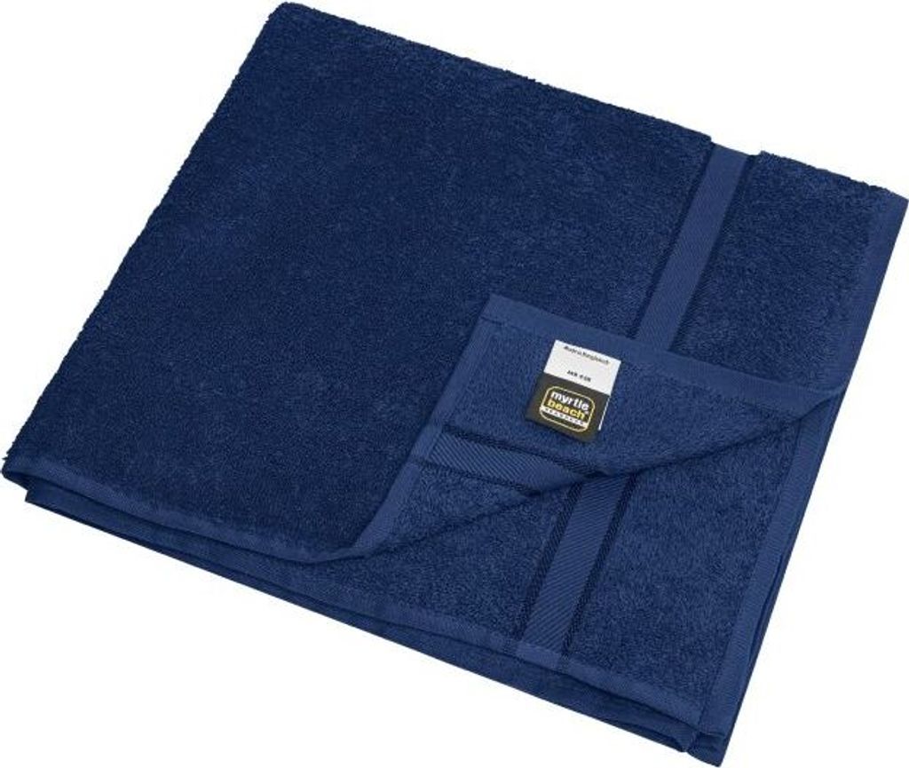 Bath Towel Badetuch im dezenten Design navy, Gr. 70 x 140 cm