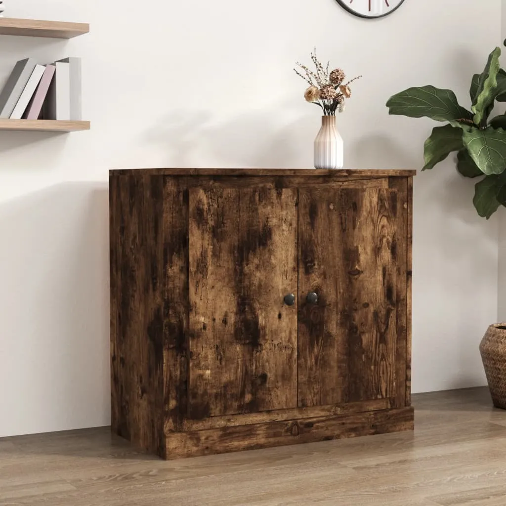 Mobile Buffet Rovere Fumo 70x35.5 cm - Organizzatore Salotto Legno