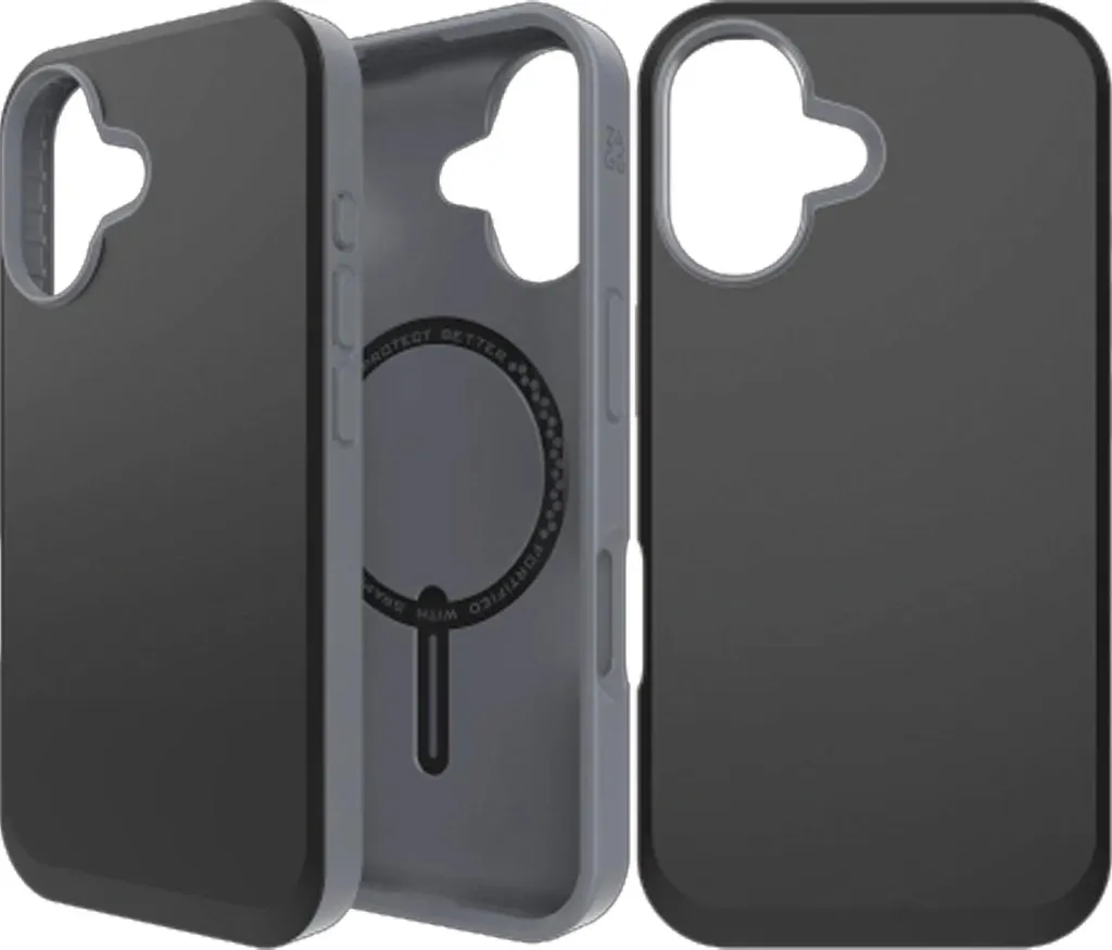Cover iPhone 16 Plus Zagg Soho MagSafe - Graphene Case Ultra Sottile Nero