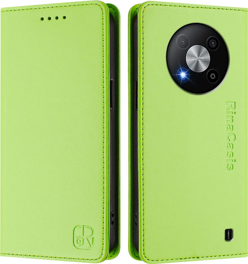 JIAFEI Cover Portafoglio Per ZTE Blade A73 5G: Custodia Flip In PU + TPU, Antishock Con Slot E Staffa, Rossa - 2