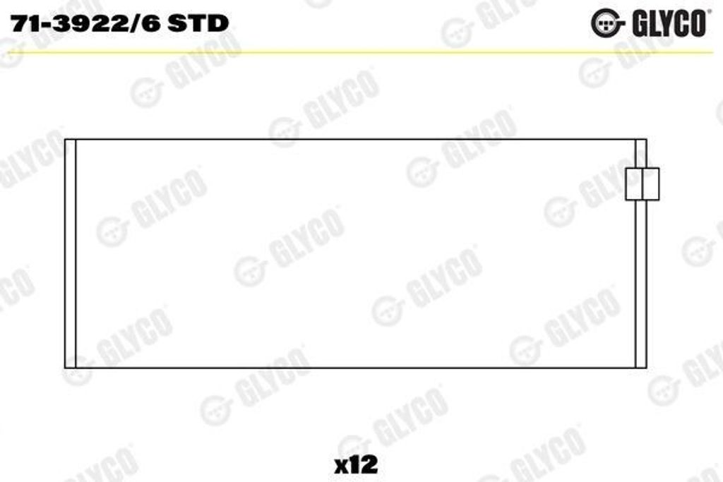 GLYCO 71-3922/6 STD Pleuellager für ASKAM (FARGO/DESOTO) AS Produktbild 