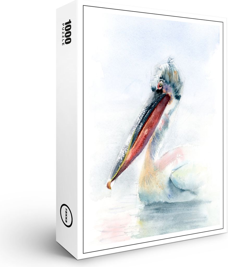 raxxa Premium-Puzzle "Swimming Pelican", 1000 Teile