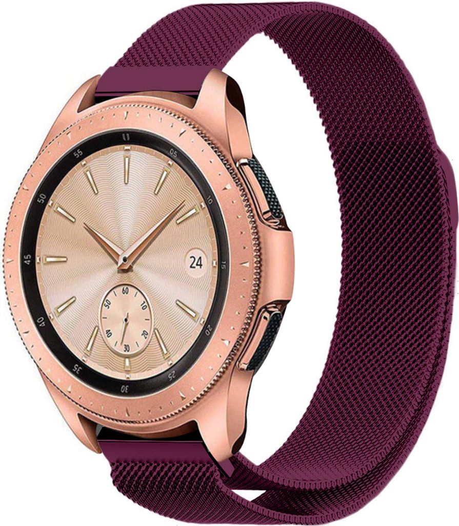 Strap-it Milanese Armband - Kompatibel mit Samsung Galaxy Watch Armband 42mm Edelstahl Armband mit Magnetverschluss - Ersatzarmband - Hochwertiges ...