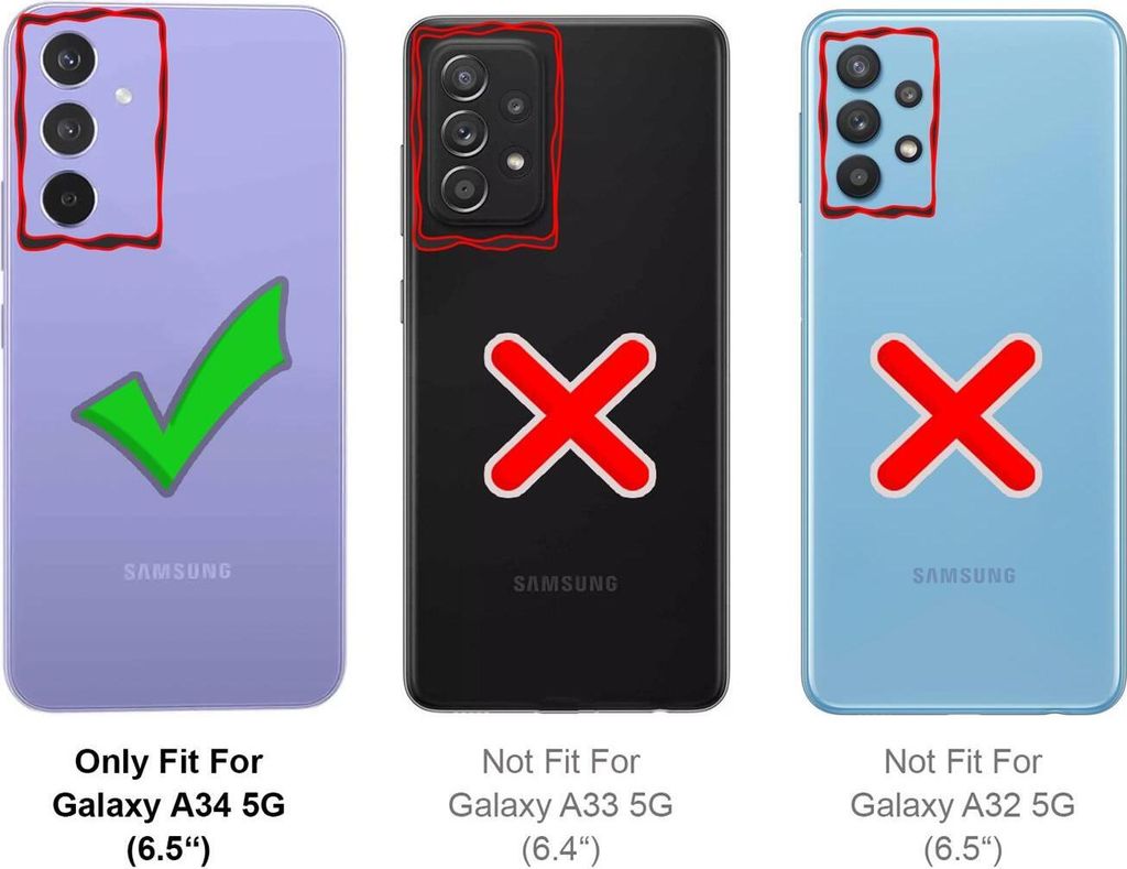 Etui na telefon komórkowy Samsung Galaxy A34 5G brokatowe Zdjęcie produktu 3