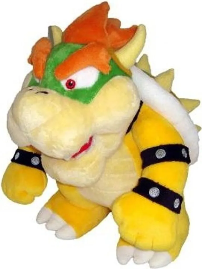 Peluche Super Mario Bowser 26cm TOGETHER - Figurine Souple Jaune