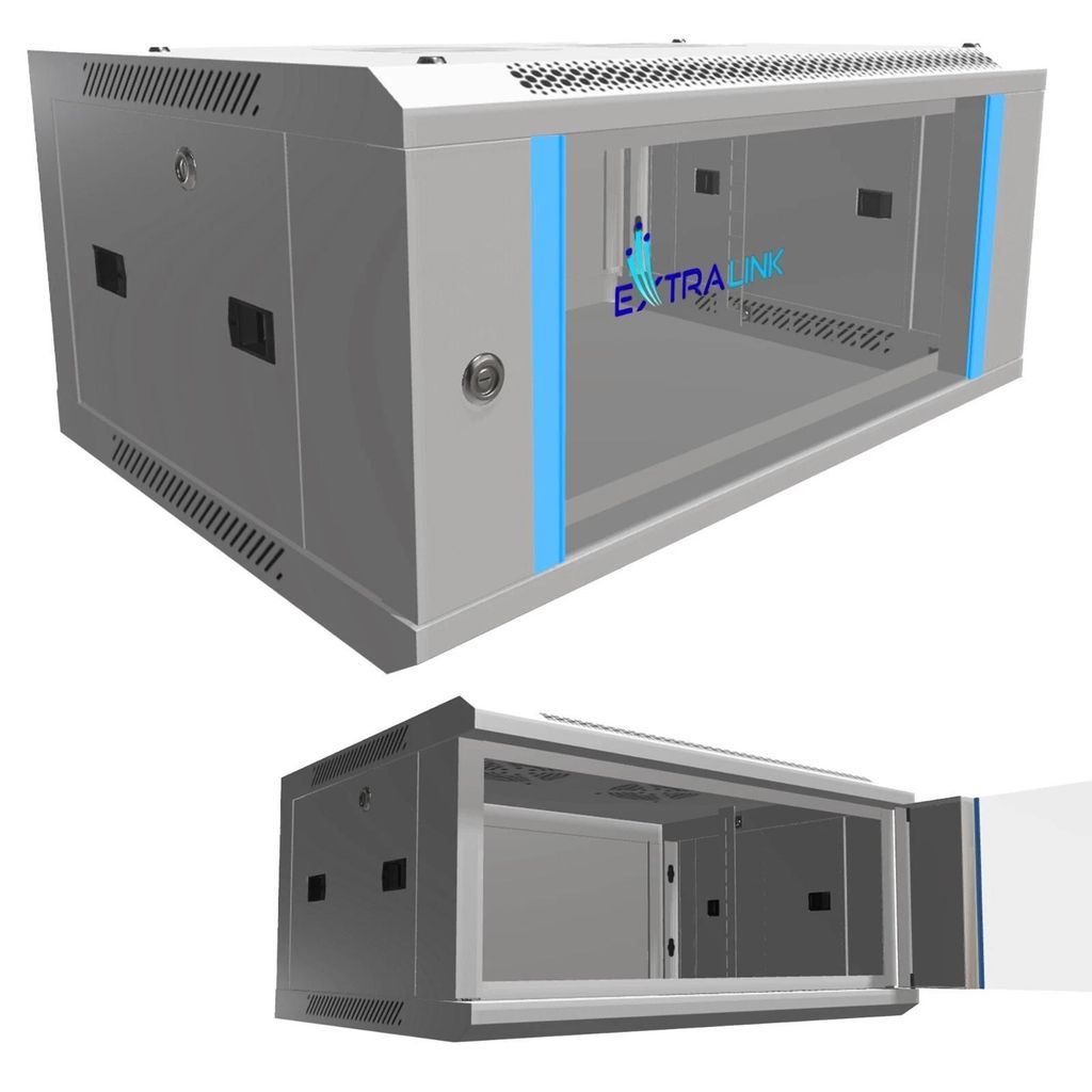Extralink 4U 600x450 Grey | Rack cabinet | wall-mounted Produktbild 