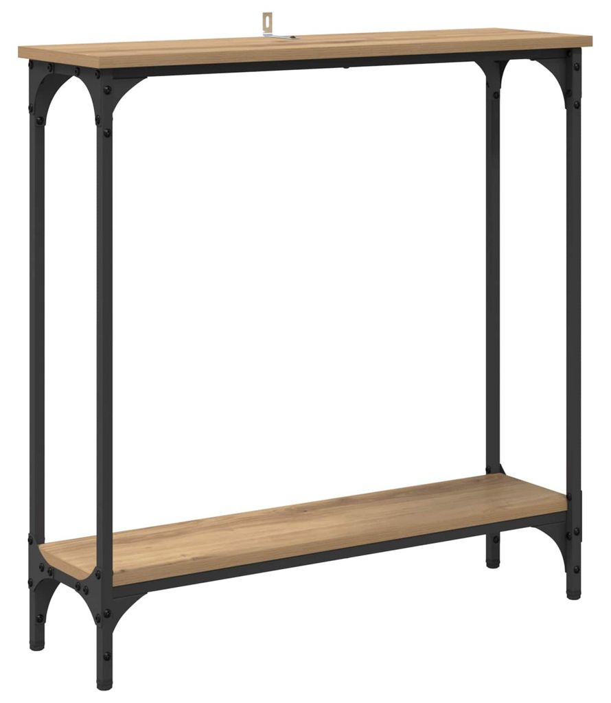 vidaXL Konsolentisch Artisan-Eiche 75 x 22,5 x 75 cm Holzwerkstoff