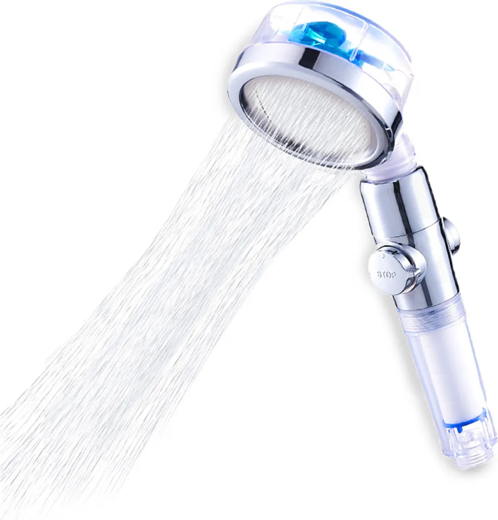 Soffione doccia universale a risparmio d'acqua, soffione per doccia, aumento della pressione, risparmio d'acqua con 3 modalità e pulsante di arresto dell 'acqua, per adulti, bambini, animali domestici