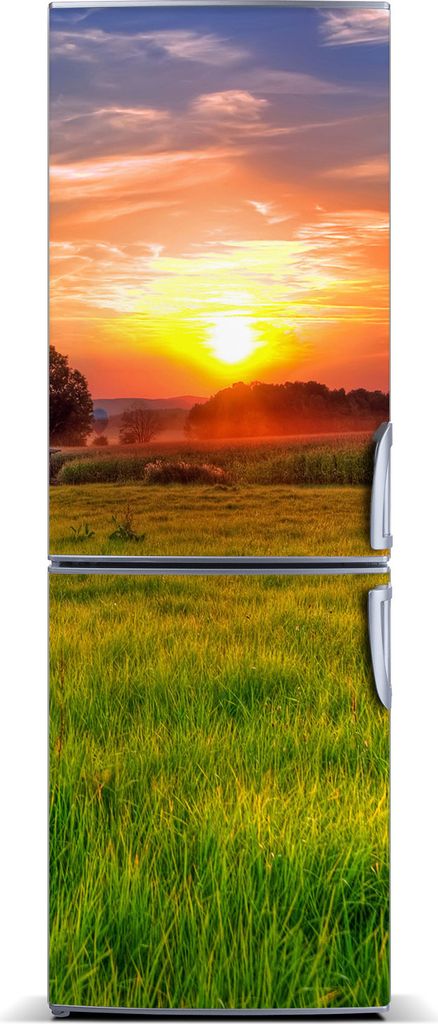 Tulup Kühlschrankdekoration - Magnetmatte - 60 cm x 180 cm - Magnet auf dem Kühlschrank - Sonnenuntergang