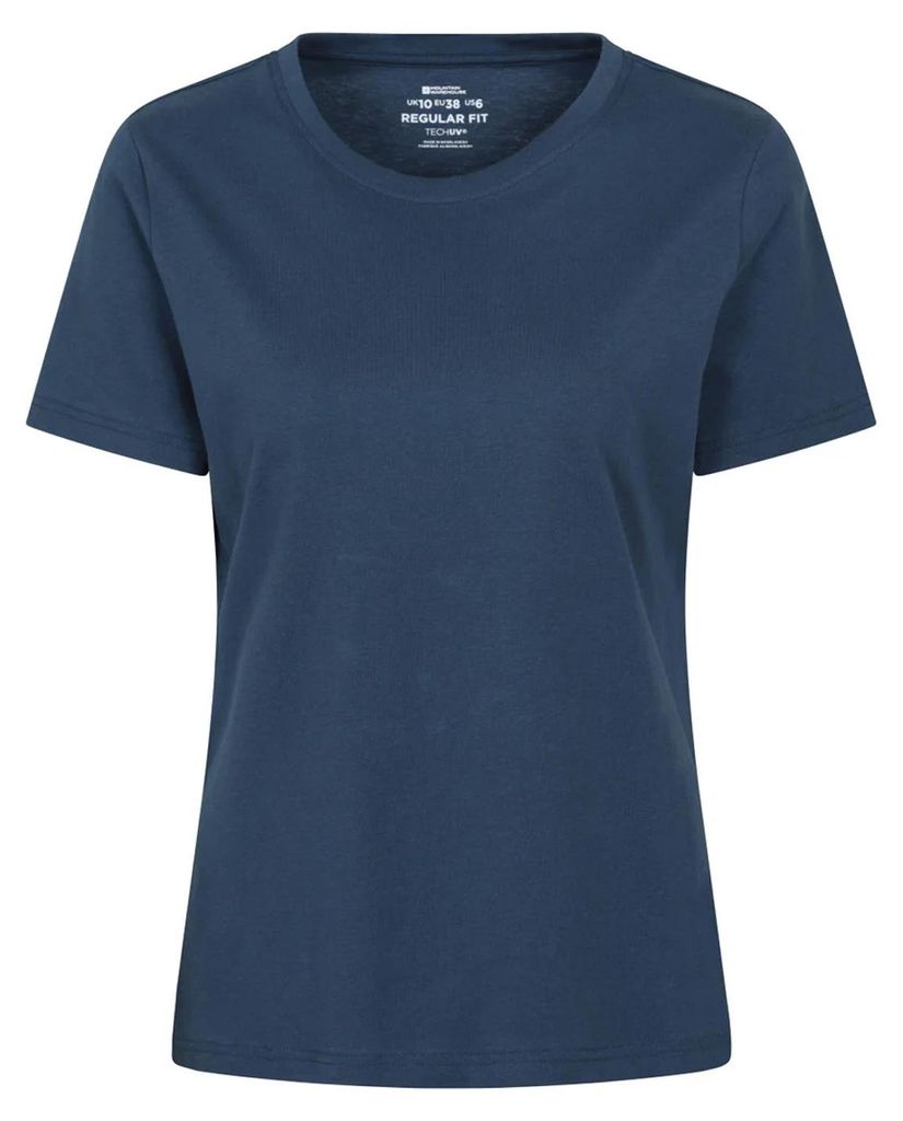 Mountain Warehouse - "Three Peaks" T-Shirt für Damen, Rückseitiger Aufdruck MW5067 (44 DE) (Marine)