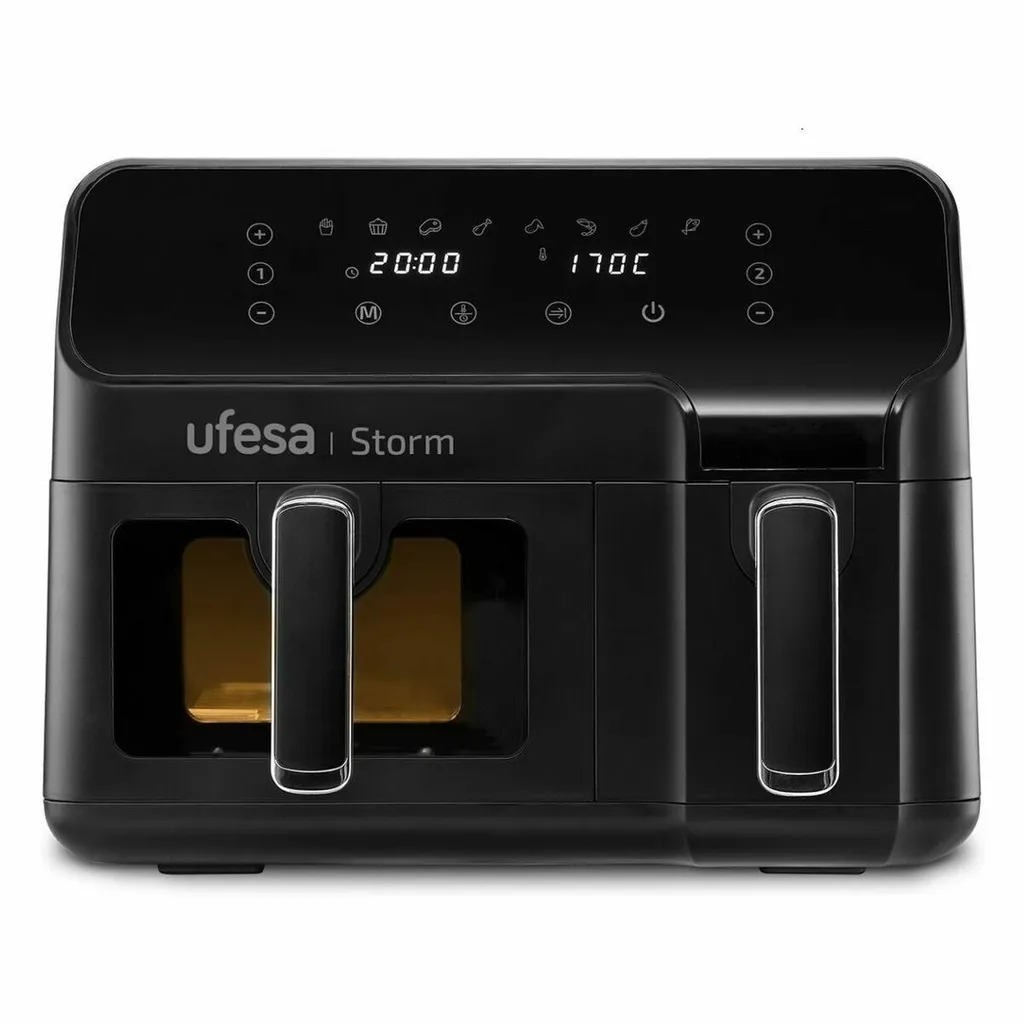 Friteuse à air chaud double tiroir UFESA STORM 9L 2700W