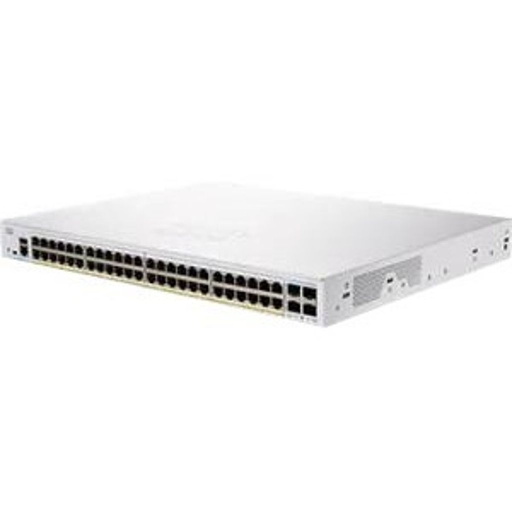 Cisco CBS350-48FP-4X managed stackable Layer3 Switch: - 48x10/100/1000 Base-T (RJ45) + 4x10GE SFP+ Uplink Ports, - Switching Capacity:176Gbps, incl...