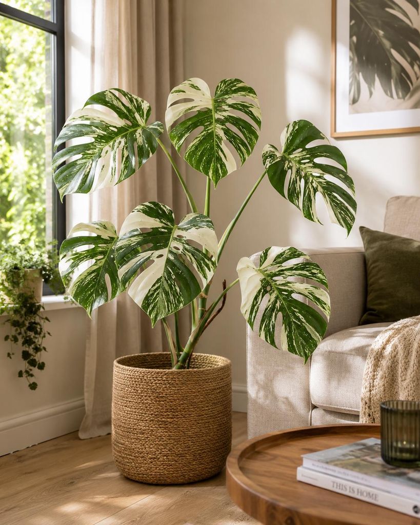 Monstera Deliciosa Variegata, wysokość 40-50 cm | Rzadka, Zdjęcie produktu 