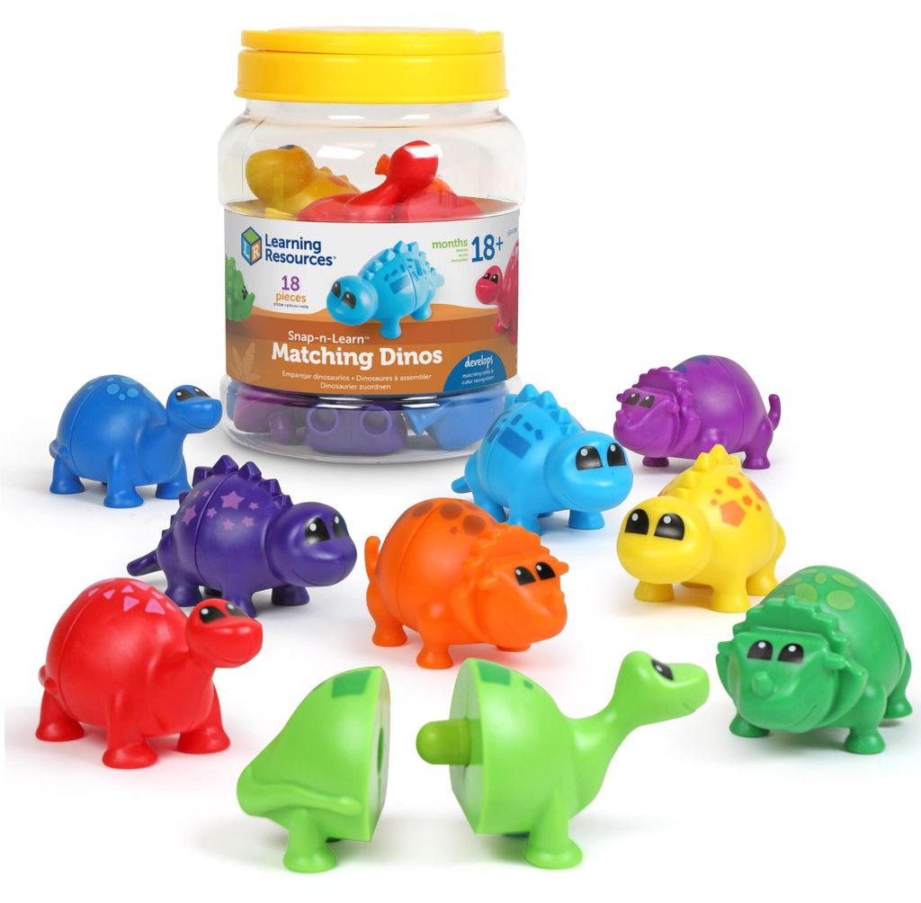 Learning Resources Snap-n-Learn Dino-Steckfiguren, ab 2 Produktbild 