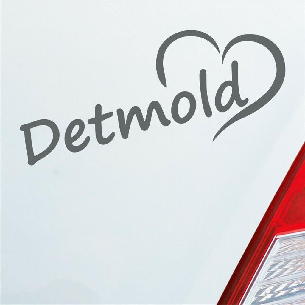 Auto Aufkleber Detmold Herz Stadt City Liebe Love Heimat Produktbild 