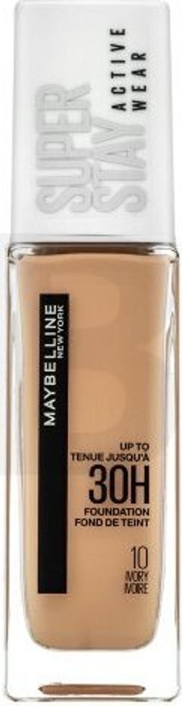 Maybelline Super Stay Active Wear 30H Foundation langanhaltendes Make-up für Unregelmäßigkeiten der Haut 10 Ivory 30 ml