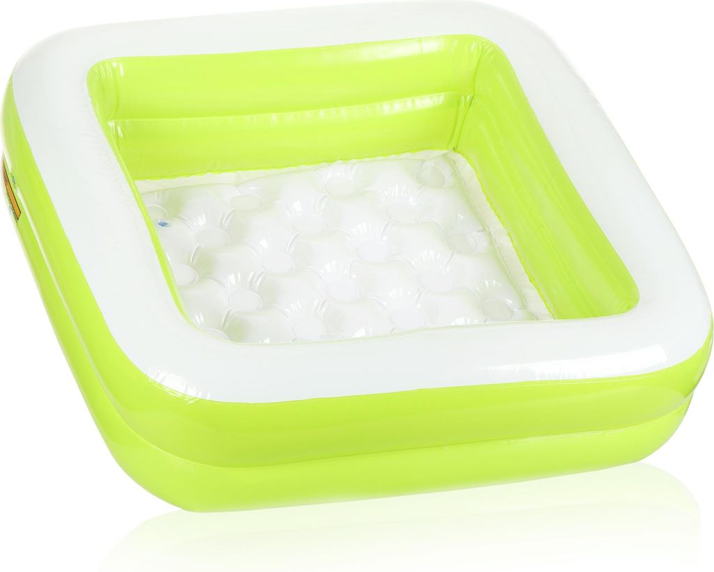 com-four Planschbecken - aufblasbarer Baby-Pool mit weichem Boden für Kleinkinder von 1-3 Jahre - Kinder-Schwimmbecken für Balkon, Terrasse und...