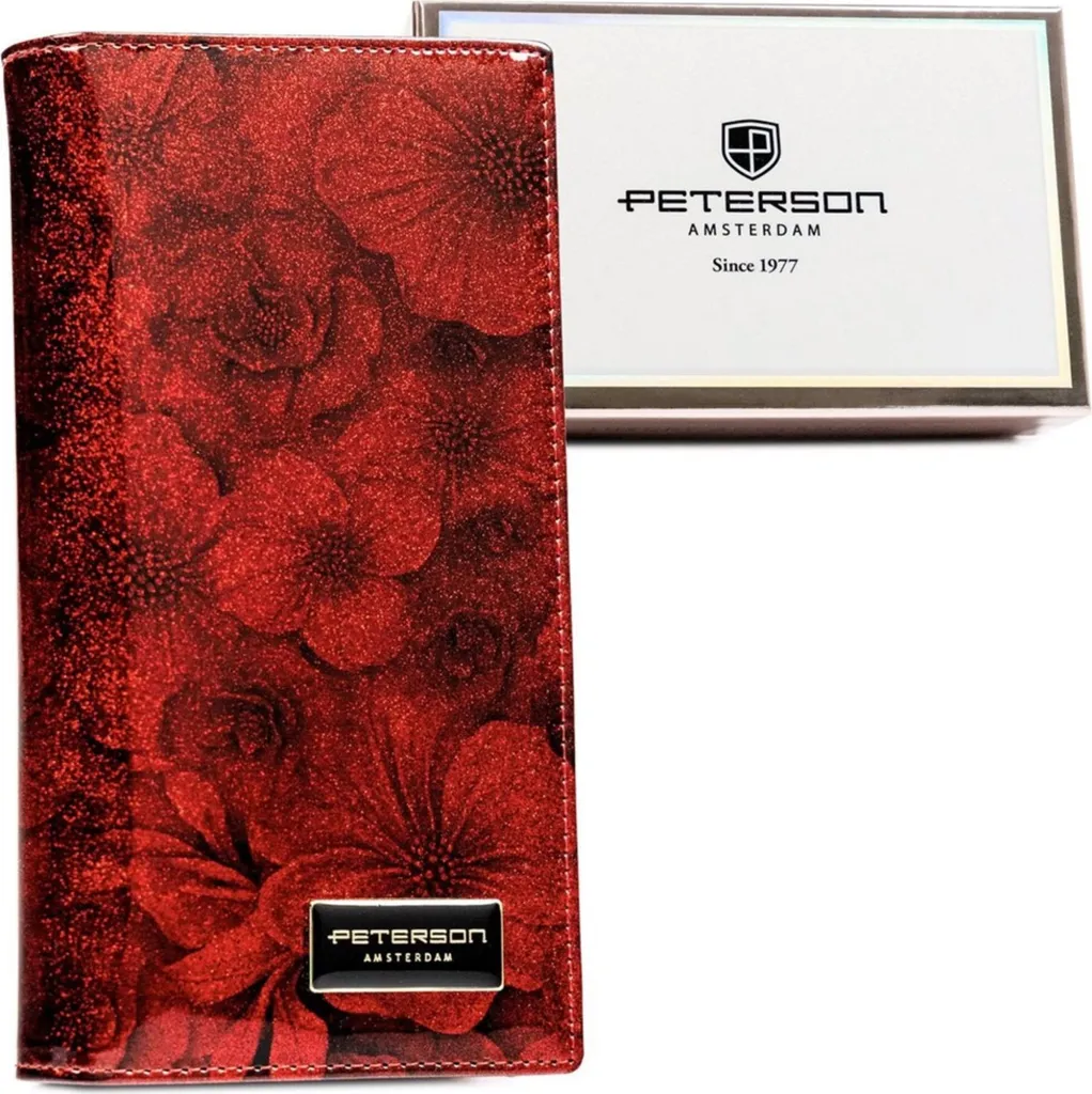 Portefeuille Peterson PTNPS1431FDS en Cuir Noir Véritable pour Hommes