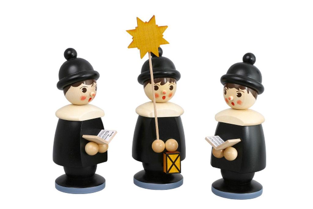 Miniaturfiguren 3 Kurrendefiguren schwarz Höhe 19cm NEU